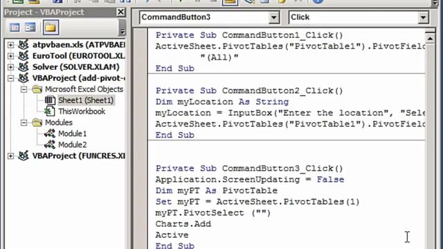 Add Pivot Chart to Excel Worksheet Using VBA смотреть онлайн