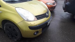 Работа омывателя фар на NISSAN Note