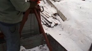 УАЗ 3303 самодельный кран. обзор.