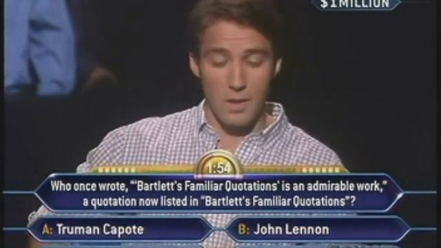 Tim Janus' Million Dollar Question - Who Wants To Be A Millionaire [Old Format]