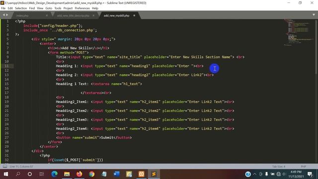#PHP #Full #Course In Bangla For Beginners | Part 20 | My Skills Section New Add смотреть онлайн
