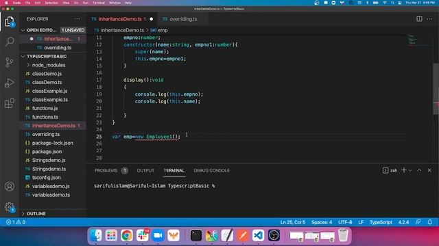 TypeScript_Basic 06: Inheritance in TypeScript. What is overriding? смотреть онлайн