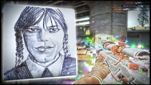 девочка уэнсдей ...