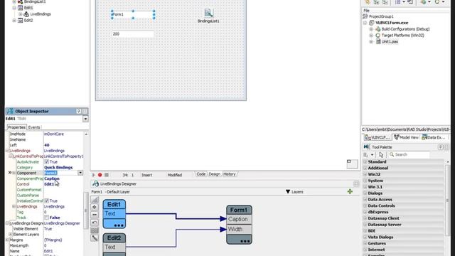 Using the LiveBindings Designer with an Object смотреть онлайн
