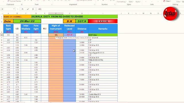 How to make field book in excel | reduce level calculation | surveying | #survey #irfansbe смотреть онлайн