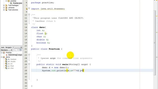 java for beginners10|| class and object in java with member types смотреть онлайн