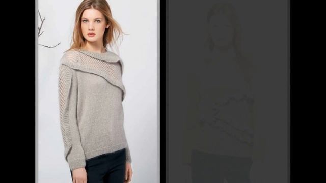 Вязаные дамские кофточки свитера и кардиганы смотреть онлайн