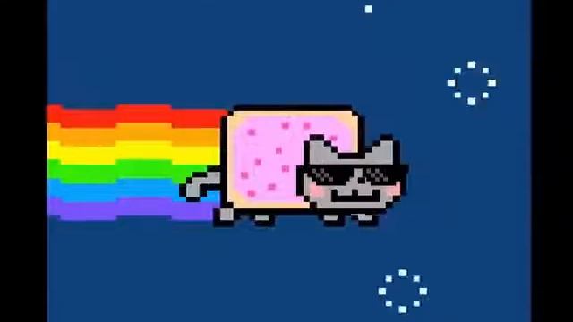 Nyan Cat with glasses смотреть онлайн