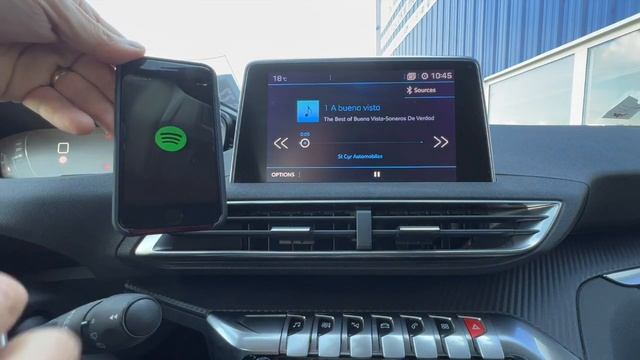 Lire le Média, Spotify, Amazon music, Youtube Music depuis le téléphone en Bluetooth смотреть онлайн