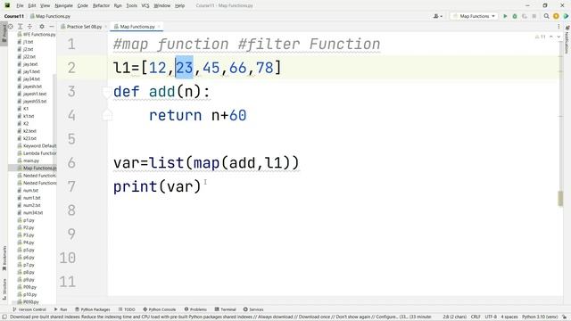 map() function in Python | Python Tutorial For Beginners in Marathi #65 смотреть онлайн