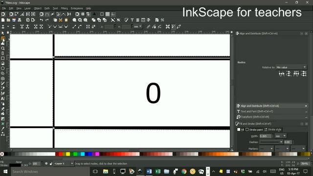Table using Inkscape смотреть онлайн