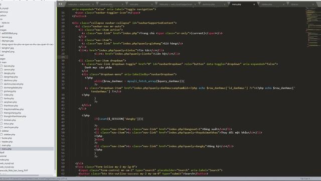 Bài 35 : Giao diện menu bootstrap | PHP CSS Mysqli смотреть онлайн
