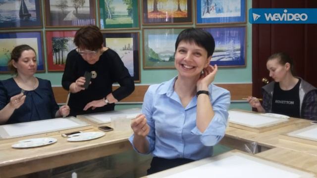 Рисуем весенний пейзаж 3.4.16 смотреть онлайн