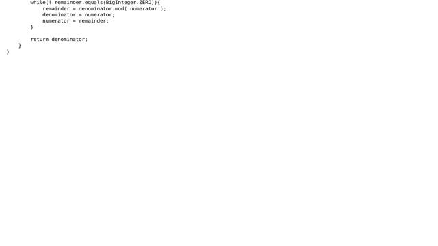 Code Review: I made a BigFraction class in Java. It's a bit slow смотреть онлайн