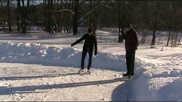 Как научиться кататься на коньках. Урок3 смотреть онлайн