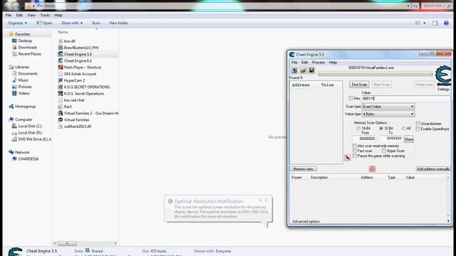How To Get $999999 In Virtual Families 2 Using Cheat Engine 6.2 Or 5.5 смотреть онлайн
