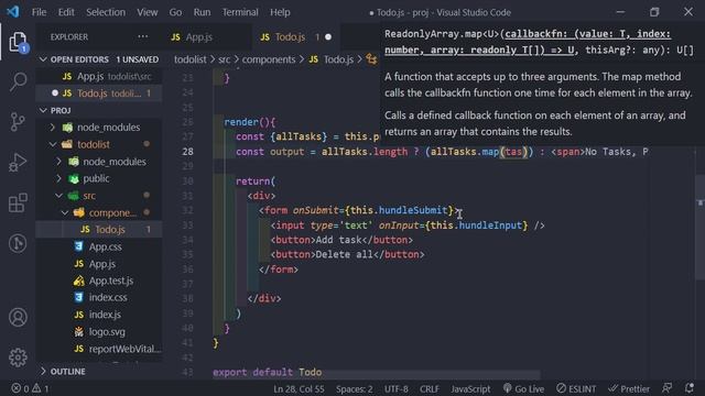 React Todo List App - React JS Tutorial For Beginners смотреть онлайн