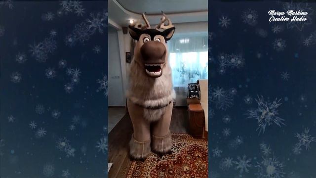 Олень Свен - ростова лялька з мультфільму "Холодне Сердце" під замовлення смотреть онлайн