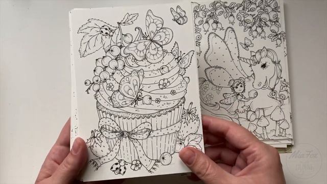 Flip Through - I BELIEVE IN FAIRIES - coloring postcards by Klara Markova смотреть онлайн