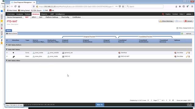Cisco Firepower- NAT смотреть онлайн
