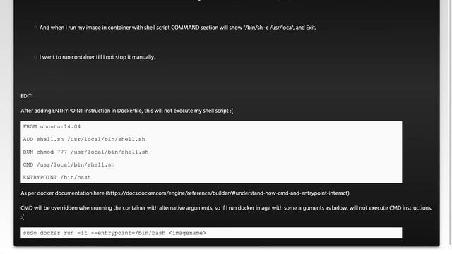 Dockerfile CMD instruction will exit the container just after running it смотреть онлайн