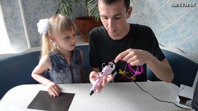 Распаковка: 3Д РУЧКА Myriwell RP 100-B для детей, 3d pen, рисуем пластиком смотреть онлайн