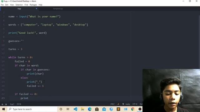 How to make hangman game in python for beginners 2020 смотреть онлайн