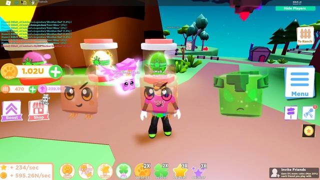 ЧИТЕРСКИЙ КОД НА МИСТИКА В СИМУЛЯТОРЕ ФЕРМЫ ПИТОМЦЕВ РОБЛОКС! PET RANCH 2 ROBLOX смотреть онлайн