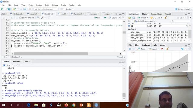 T Test in R смотреть онлайн