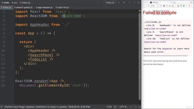 028 Структура React проекта часть 1 смотреть онлайн
