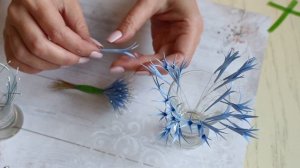 Василек из фоамирана / Цветы из фоамирана
