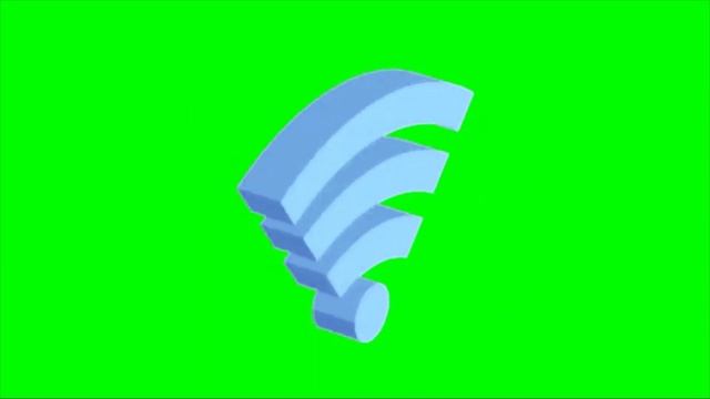 Футажи для видеомонтажа Значок ВайФай Footages for video editing Wi Fi icon green screen смотреть онлайн