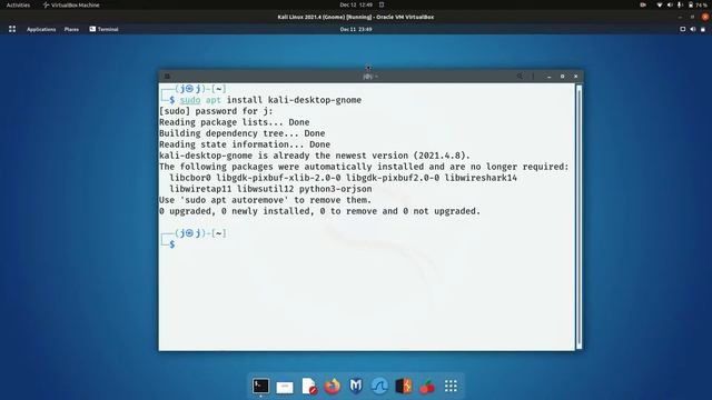 How to install Gnome D.E. in Kali Linux смотреть онлайн