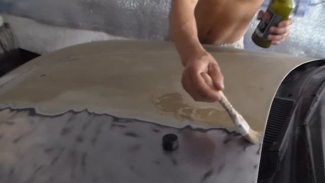 Избавляюсь от старого ЛКМ(краска) на капоте.Ланос-Сенс. смотреть онлайн