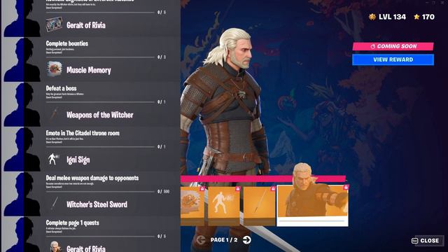 All Geralt of Rivia Skin Quests and Rewards - Fortnite Chapter 4 Season 1 смотреть онлайн