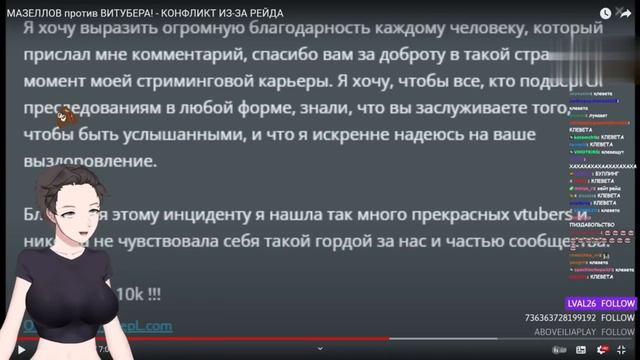 МАЗЕЛЛОВ против ВИТУБЕРА! - КОНФЛИКТ ИЗ-ЗА РЕЙДА | МАЗЕЛОВ КОНФЛИКТ ВИТУБЕРША