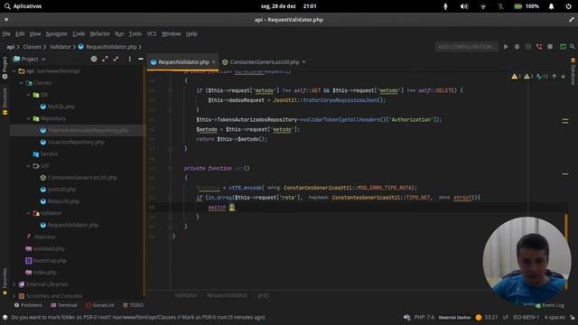 API REST com PHP 7.4.x e sem Framework #7 - Criação do Service e Repository da Rota de Usuários смотреть онлайн