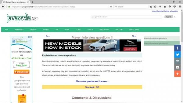 Explain Maven remote repository.
| javapedia.net