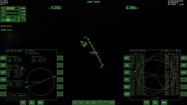 Перегоняем XR2 к Луне и стыкуем с Arrow. Старт к Юпитеру | Orbiter 2016 Space Flight Simulator смотреть онлайн
