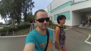 Поездка на электричке на дачу. Новая церковь в деревне