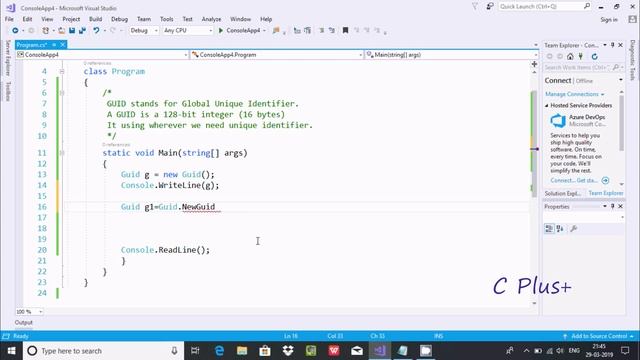 Generating GUID with C#.NET смотреть онлайн