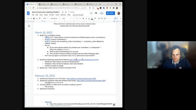 etcd meeting March 10th 2022 смотреть онлайн