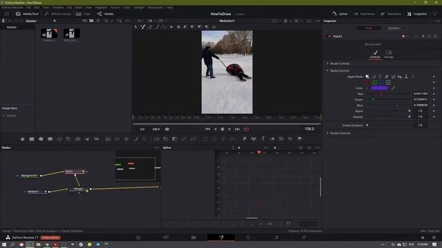 Как рисовать на видео в DaVinci resolve смотреть онлайн