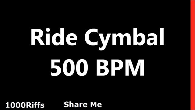 Ride Cymbal Metronome : 500 BPM смотреть онлайн