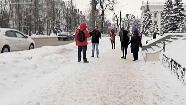 Чебоксары. Шествие горожан 23 января 2021 г. На 31 января снова запланирована эта акция смотреть онлайн