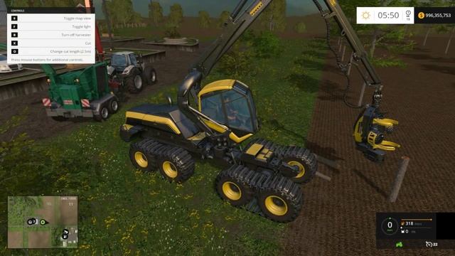 Farming Simulator 2015 - Logging: Plant and Cut trees (60FPS) смотреть онлайн