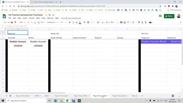 Urdu: Tips & Tricks in Google SpreadSheet Format Painter 4 of 6 смотреть онлайн