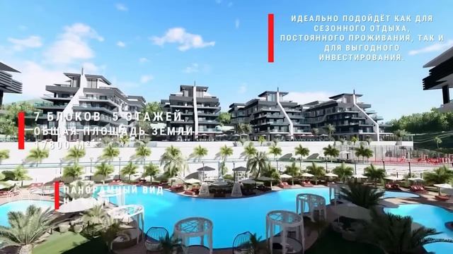 Масштабный проект в Алании Оба Serdar Uygun Premium Residance смотреть онлайн