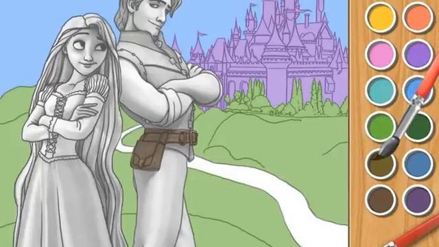 Детские занятия с Рапунцель/Baby lessons with rapunzel смотреть онлайн