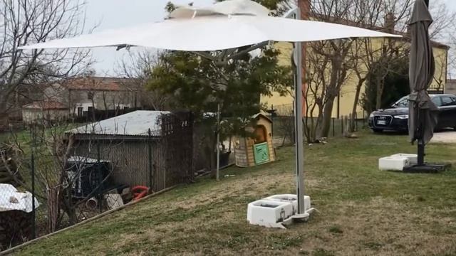 Тестирование зонта ASTRO от SCOLARO сильным ветром. смотреть онлайн